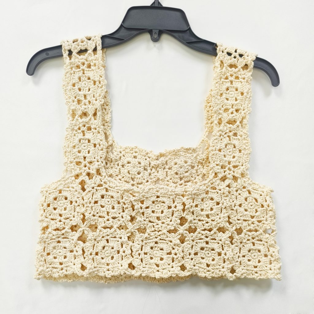 Women's crochet vest