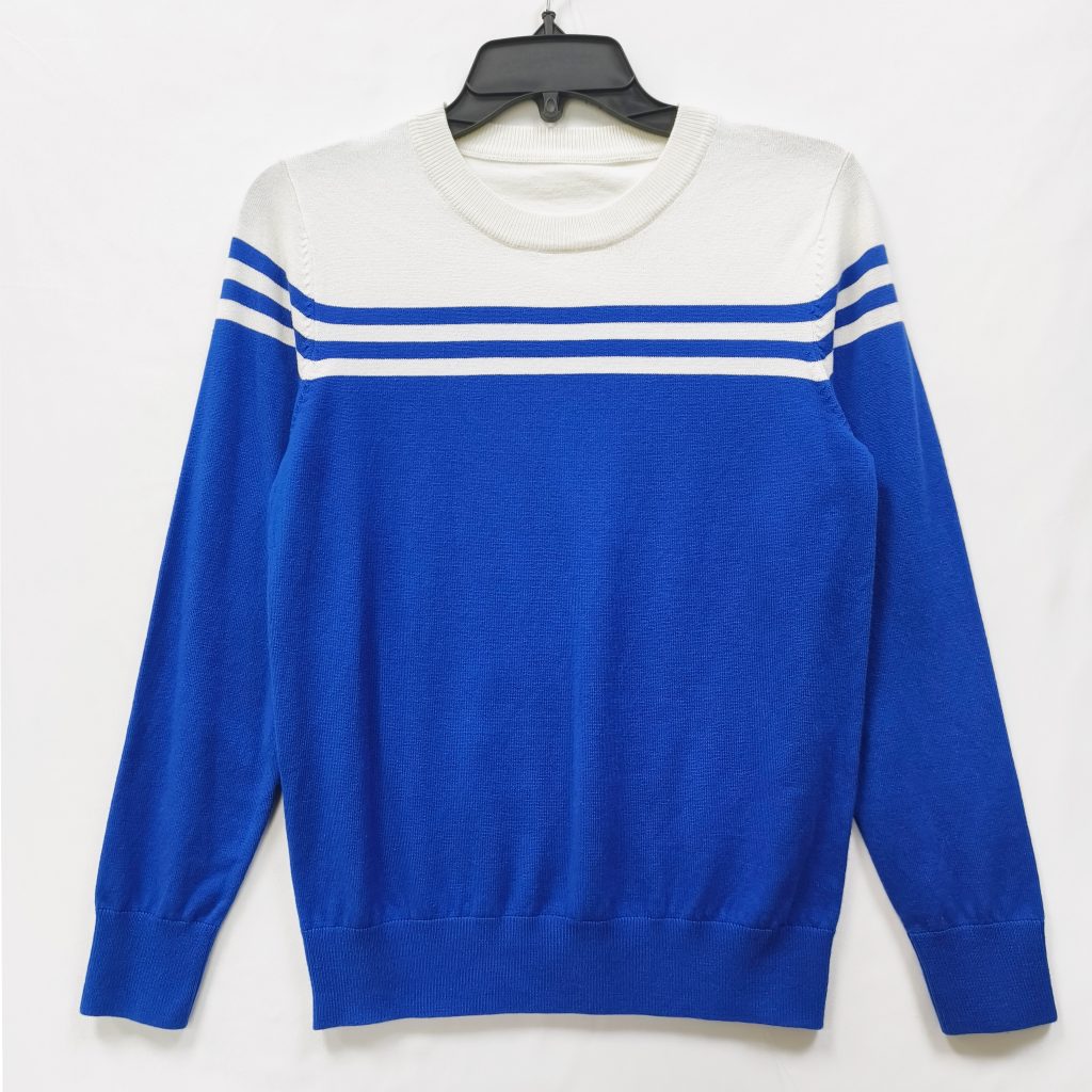 Men's striped pullover sweater