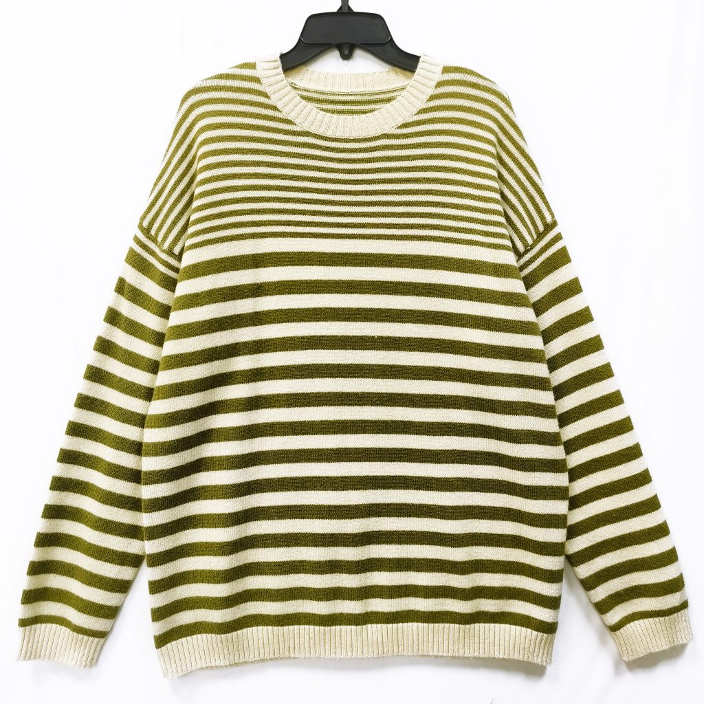Men's striped knitted pullover
