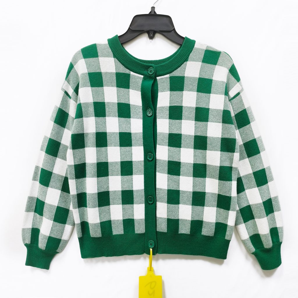 Boys' plaid knitted sweater